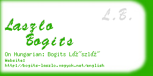 laszlo bogits business card